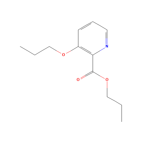 3-N-PROPOXYPICOLINIC ACID N-PROPYL ESTER (CAS: 134319-22-5) - Chemical Structure and Molecular Formula 