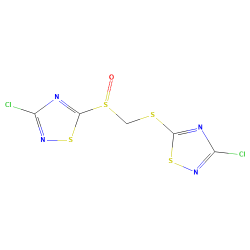 3-CHLORO-5-[(3-CHLORO-1,2,4-THIADIAZOL-5-YLTHIO)METHYLSULFINYL]-1,2,4-THIADIAZOLE (CAS: 135379-15-6) - Related Chemical Product