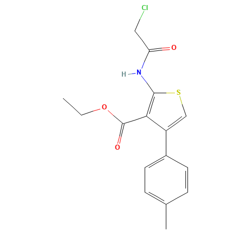 2-(2-CHLORO-ACETYLAMINO)-4-P-TOLYL-THIOPHENE-3-CARBOXYLIC ACID ETHYL ESTER (CAS: 138098-81-4) - Related Chemical Product