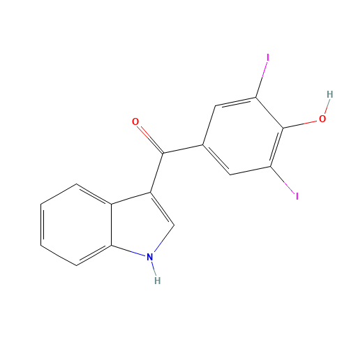 3-(3,5-DIIODO-4-HYDROXYBENZOYL)-INDOLE (CAS: 138222-00-1) - Related Chemical Product