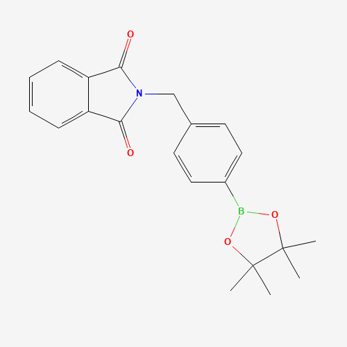 (4-PHTHALIMIDOMETHYLPHENYL)BORONIC ACID PINACOL ESTER (CAS: 138500-87-5) - Chemical Structure and Molecular Formula 