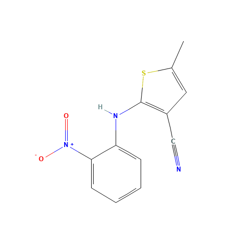 5-Methyl-2-[(2-nitrophenyl)amino]thiophene-3-carbonitrile (CAS: 138564-59-7) - Related Chemical Product