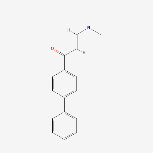 1-[1,1'-BIPHENYL]-4-YL-3-(DIMETHYLAMINO)-2-PROPEN-1-ONE (CAS: 138716-22-0) - Chemical Structure and Molecular Formula 