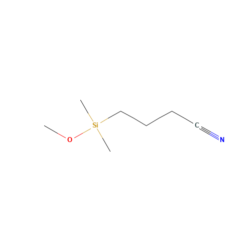 3-CYANOPROPYLDIMETHYLMETHOXYSILANE (CAS: 143203-47-8) - Chemical Structure and Molecular Formula 