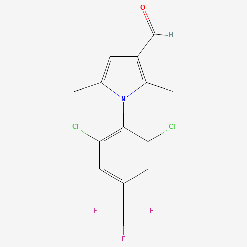 1-[2,6-DICHLORO-4-(TRIFLUOROMETHYL)PHENYL]-2,5-DIMETHYL-1H-PYRROLE-3-CARBALDEHYDE (CAS: 144890-91-5) - Related Chemical Product