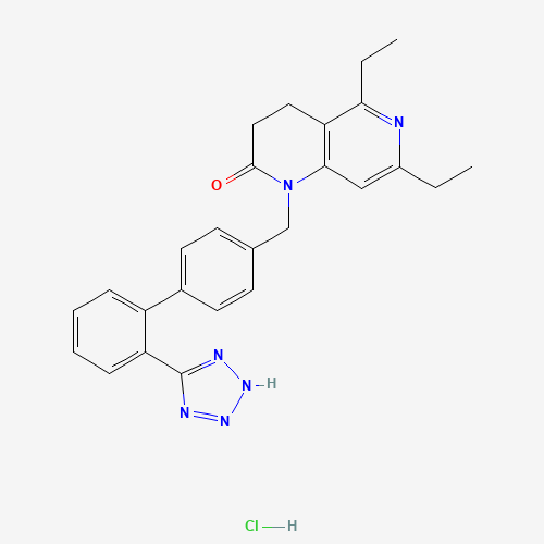 5,7-DIETHYL-3,4-DIHYDRO-1-[[2'-(1H-TETRAZOL-5-YL)[1,1'-BIPHENYL]-4-YL]METHYL]-1,6-NAPHTHYRIDIN-2(1H)-ONE HYDROCHLORIDE (CAS: 146709-78-6) - Related Chemical Product