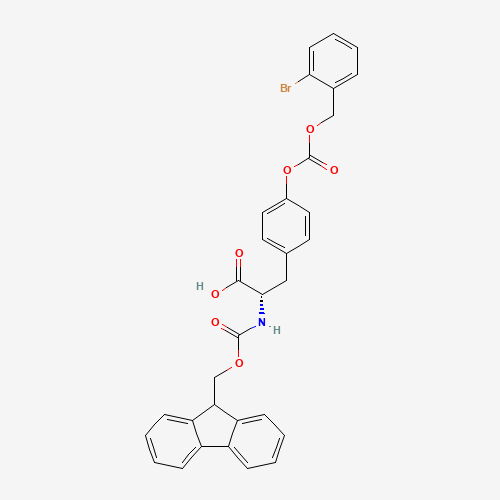FMOC-TYR(2-BR-Z)-OH (CAS: 147688-40-2) - Chemical Structure and Molecular Formula 