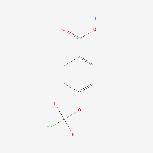 4-(DIFLUOROCHLOROMETHOXY)BENZOIC ACID (CAS: 147992-34-5) - Chemical Structure and Molecular Formula 
