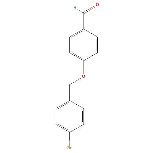 4-(4-BROMOBENZYLOXY)BENZALDEHYDE (CAS: 149833-95-4) - Chemical Structure and Molecular Formula 