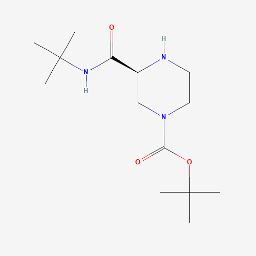 (S)-2-tert-Butylcarboxamide-4-tert-butoxycarbonyl piperazine (CAS: 150323-35-6) - Related Chemical Product