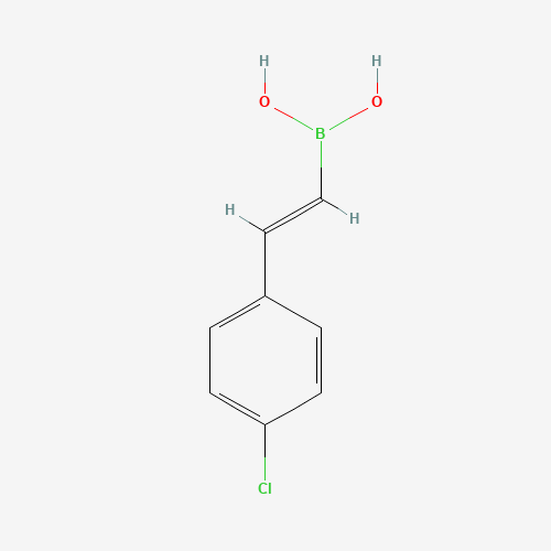 TRANS-2-(4-CHLOROPHENYL)VINYLBORONIC ACID (CAS: 154230-29-2) - Chemical Structure and Molecular Formula 