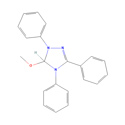5-METHOXY-1,3,4-TRIPHENYL-4,5-DIHYDRO-1H-1,2,4-TRIAZOLIN (CAS: 154643-41-1) - Related Chemical Product