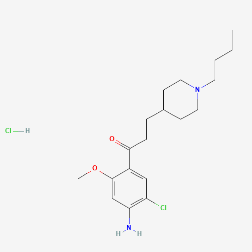 1-(4-AMINO-5-CHLORO-2-METHOXYPHENYL)-3-[1-BUTYL-4-PIPERIDINYL]-1-PROPANONE HYDROCHLORIDE (CAS: 168986-60-5) - Related Chemical Product