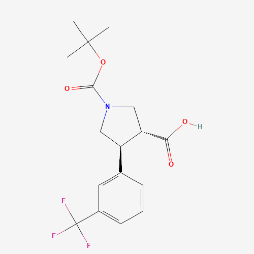 BOC-(TRANS)-4-(3-TRIFLUOROMETHYL-PHENYL)-PYRROLIDINE-3-CARBOXYLIC ACID (CAS: 169248-97-9) - Related Chemical Product