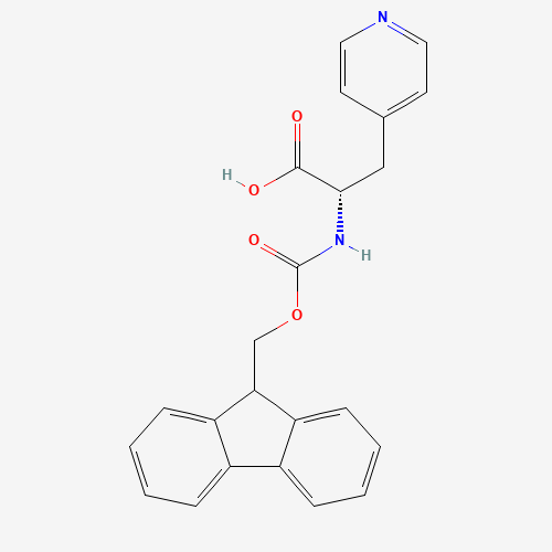 Fmoc-3-(4-pyridyl)-L-alanine (CAS: 169555-95-7) - Chemical Structure and Molecular Formula 