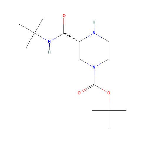 (R)-4-Boc-Piperazine-2-carboxyl-tert-butylamide (CAS: 171866-36-7) - Related Chemical Product