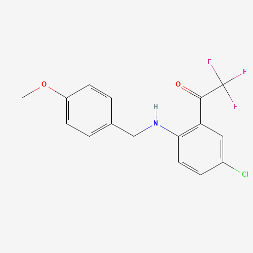 4-Chloro-N-(4-methoxybenzyl)-2-(trifluoroacetyl)aniline (CAS: 173676-54-5) - Related Chemical Product