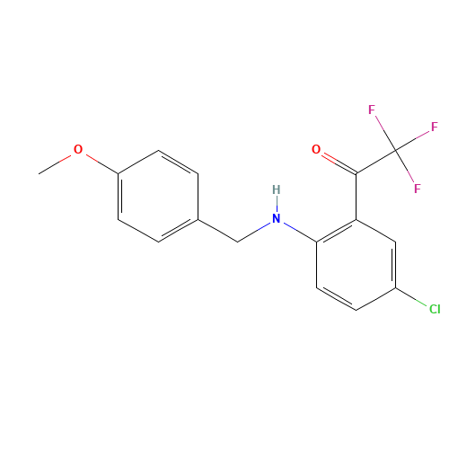 4-Chloro-N-(4-methoxybenzyl)-2-(trifluoroacetyl)aniline (CAS: 173676-54-5) - Related Chemical Product