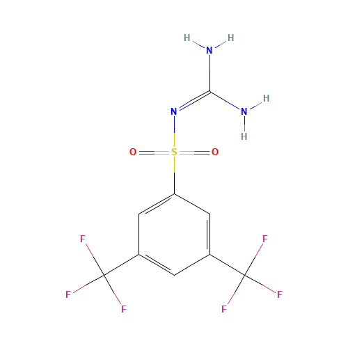 3,5-BIS(TRIFLUOROMETHYL)BENZENESULFONYL GUANIDINE (CAS: 175136-69-3) - Related Chemical Product