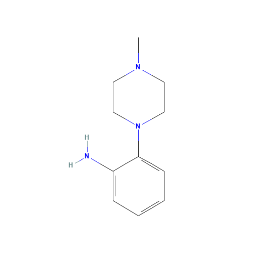 2-(4-Methylpiperazin-1-yl)aniline (CAS: 180605-36-1) - Chemical Structure and Molecular Formula 