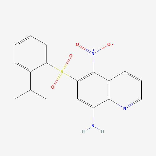 6-[[2-(1-METHYLETHYL)PHENYL]]SULFONYL-5-NITRO-8-QUINOLINAMINE (CAS: 181468-88-2) - Related Chemical Product