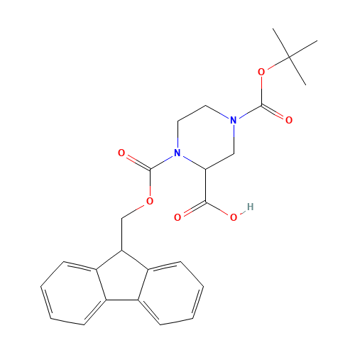 4-Boc-1-Fmoc-2-piperazinecarboxylic acid (CAS: 183742-23-6) - Related Chemical Product