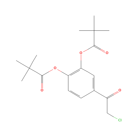 2-CHLORO-3',4'-BIS(PIVALOYLOXY)ACETOPHENONE (CAS: 185448-73-1) - Related Chemical Product