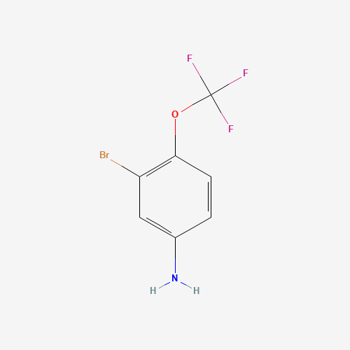 3-BROMO-4-(TRIFLUOROMETHOXY)ANILINE (CAS: 191602-54-7) - Chemical Structure and Molecular Formula 