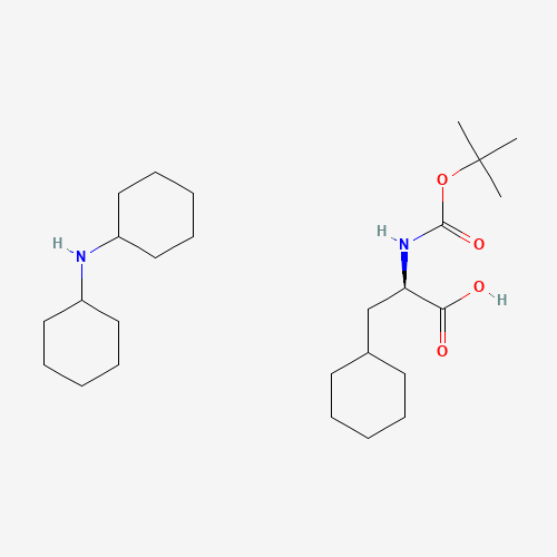 BOC-D-CHA-OH DCHA (CAS: 198470-07-4) - Chemical Structure and Molecular Formula 