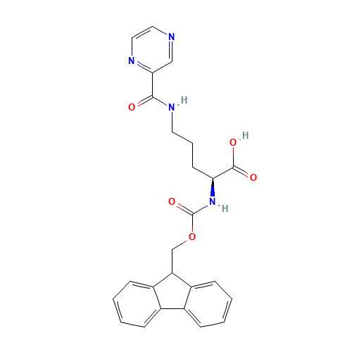 FMOC-ORN(PYRAZINYLCARBONYL)-OH (CAS: 201046-61-9) - Related Chemical Product