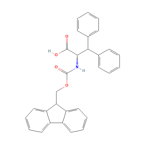 Fmoc-3,3-diphenyl-L-alanine (CAS: 201484-50-6) - Chemical Structure and Molecular Formula 