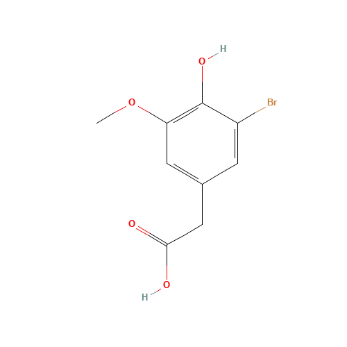 3-BROMO-4-HYDROXY-5-METHOXYPHENYLACETIC ACID (CAS: 206559-42-4) - Related Chemical Product