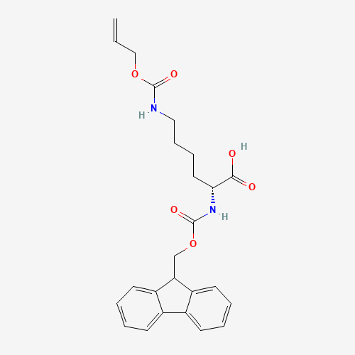 FMOC-D-LYS(ALOC)-OH (CAS: 214750-75-1) - Chemical Structure and Molecular Formula 