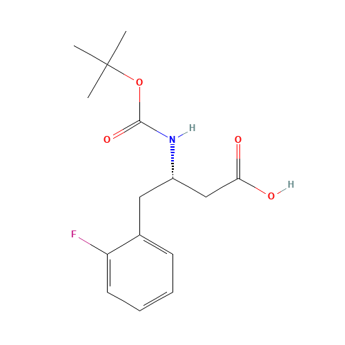 BOC-(S)-3-AMINO-4-(2-FLUORO-PHENYL)-BUTYRIC ACID (CAS: 218608-99-2) - Related Chemical Product