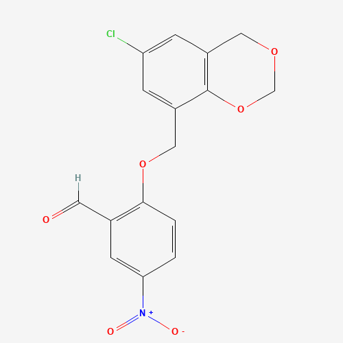 2-[(6-CHLORO-4H-1,3-BENZODIOXIN-8-YL)METHOXY]-5-NITROBENZALDEHYDE (CAS: 219539-02-3) - Related Chemical Product