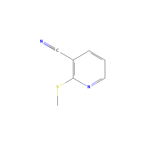 2-(METHYLTHIO)NICOTINONITRILE (CAS: 219766-02-6) - Chemical Structure and Molecular Formula 