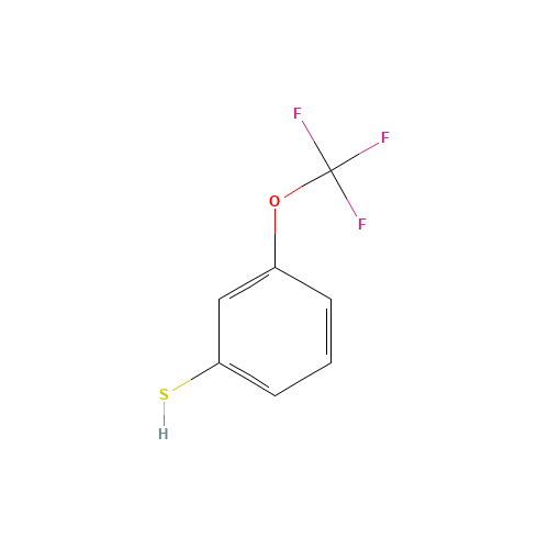 3-(TRIFLUOROMETHOXY)THIOPHENOL (CAS: 220239-66-7) - Chemical Structure and Molecular Formula 