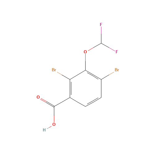 2,4-DIBROMO-3-(DIFLUOROMETHOXY)BENZOIC ACID (CAS: 223595-28-6) - Related Chemical Product