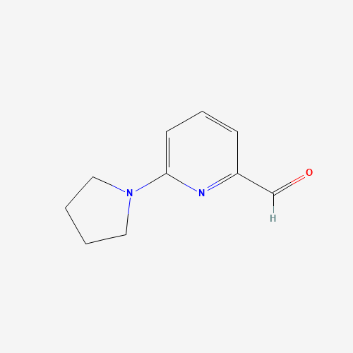 6-PYRROLIDIN-1-YLPYRIDINE-2-CARBALDEHYDE (CAS: 230618-24-3) - Chemical Structure and Molecular Formula 
