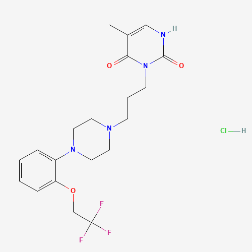 5-METHYL-3-[3-[3-[4-[2-(2,2,2-TRIFLUOROETHOXY)PHENYL]-1-PIPERAZINYL]PROPYL]-2,4-(1H,3H)-PYRIMIDINEDIONE] HYDROCHLORIDE (CAS: 232953-52-5) - Related Chemical Product