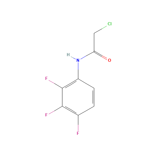N1-(2,3,4-TRIFLUOROPHENYL)-2-CHLOROACETAMIDE (CAS: 243644-03-3) - Chemical Structure and Molecular Formula 