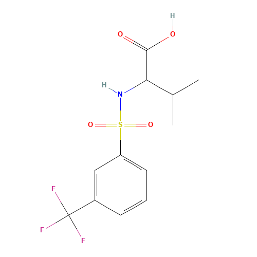 N-([3-(TRIFLUOROMETHYL)PHENYL]SULFONYL)VALINE (CAS: 250714-85-3) - Related Chemical Product