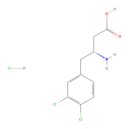 (R)-3-AMINO-4-(3,4-DICHLOROPHENYL)BUTANOIC ACID HYDROCHLORIDE (CAS: 269396-55-6) - Related Chemical Product