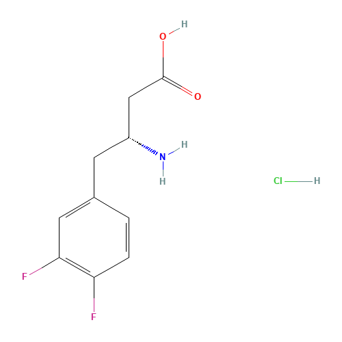 (R)-3-AMINO-4-(3,4-DIFLUOROPHENYL)BUTANOIC ACID HYDROCHLORIDE (CAS: 269396-58-9) - Related Chemical Product