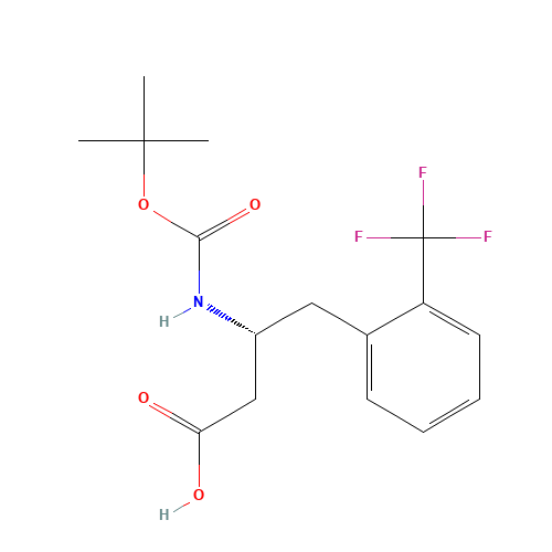 BOC-(R)-3-AMINO-4-(2-TRIFLUOROMETHYL-PHENYL)-BUTYRIC ACID (CAS: 269396-77-2) - Related Chemical Product