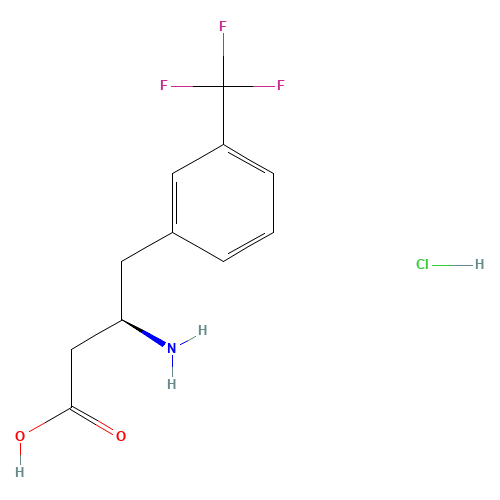 (R)-3-AMINO-4-(3-TRIFLUOROMETHYLPHENYL)BUTANOIC ACID HYDROCHLORIDE (CAS: 269726-73-0) - Related Chemical Product