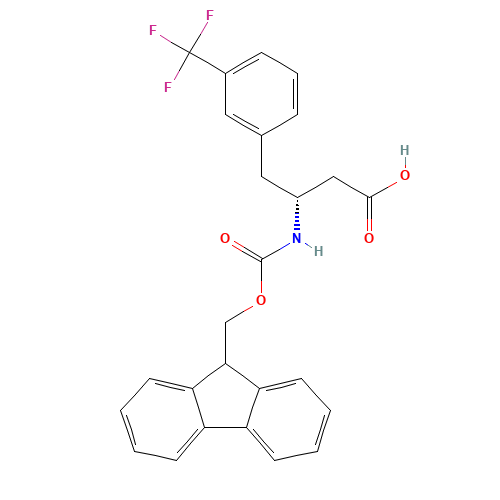 FMOC-(R)-3-AMINO-4-(3-TRIFLUOROMETHYL-PHENYL)-BUTYRIC ACID (CAS: 269726-75-2) - Related Chemical Product