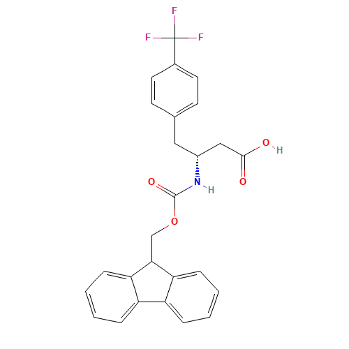 FMOC-(R)-3-AMINO-4-(4-TRIFLUOROMETHYL-PHENYL)-BUTYRIC ACID (CAS: 269726-78-5) - Related Chemical Product