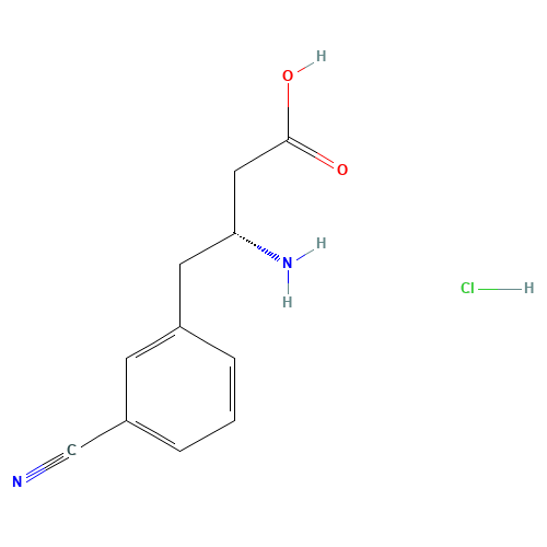(R)-3-AMINO-4-(3-CYANOPHENYL)BUTANOIC ACID HYDROCHLORIDE (CAS: 269726-82-1) - Related Chemical Product