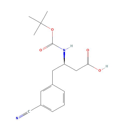 BOC-(R)-3-AMINO-4-(3-CYANO-PHENYL)-BUTYRIC ACID (CAS: 269726-83-2) - Related Chemical Product